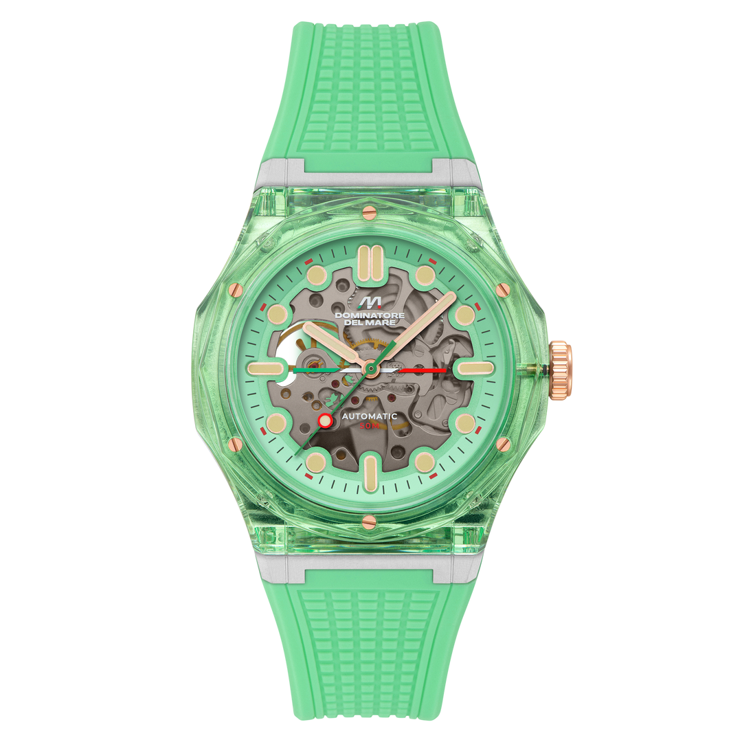 Ravello Automatic Green / Silicone | Green Dial