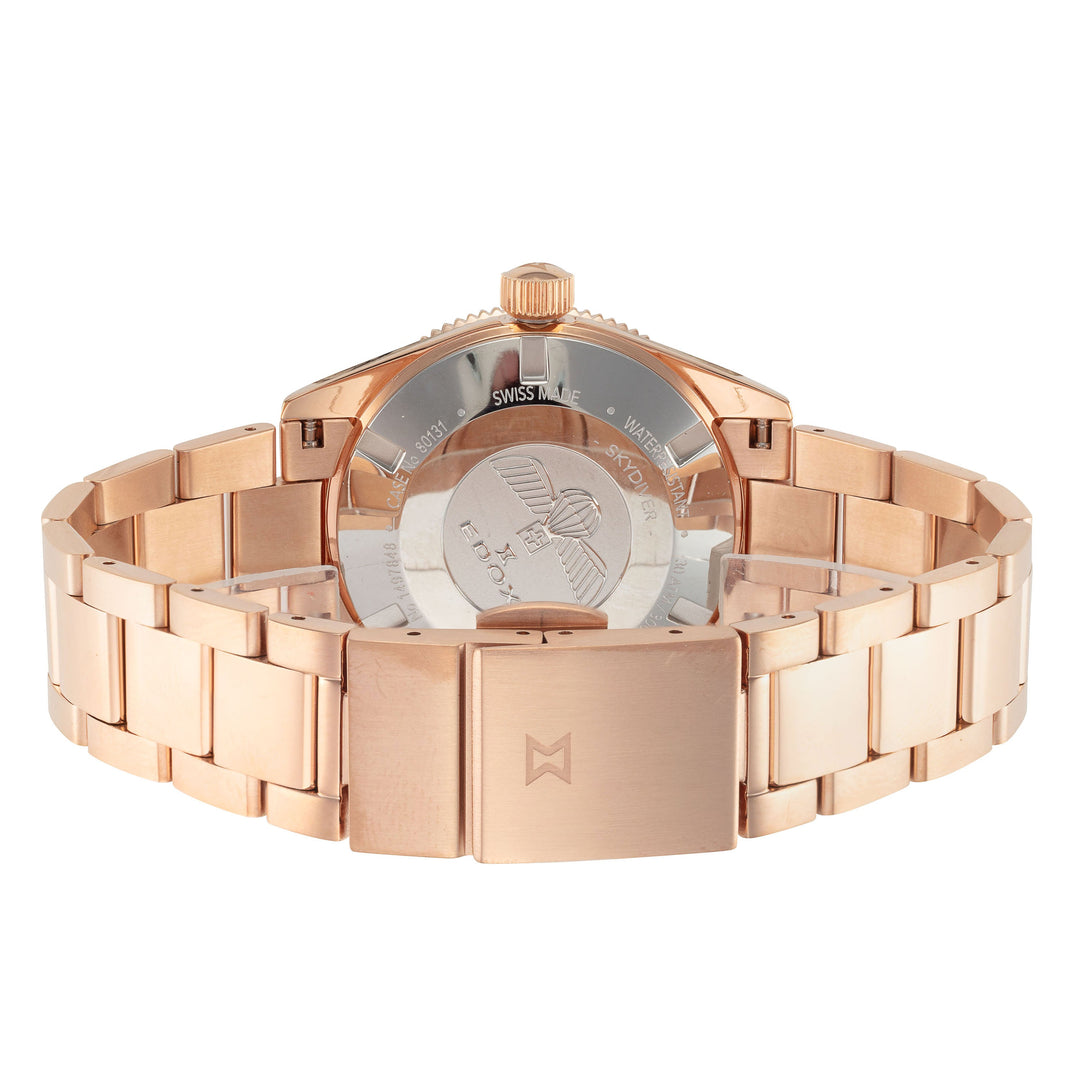 SkyDiver 38mm / Black / Rose Gold | Black Dial