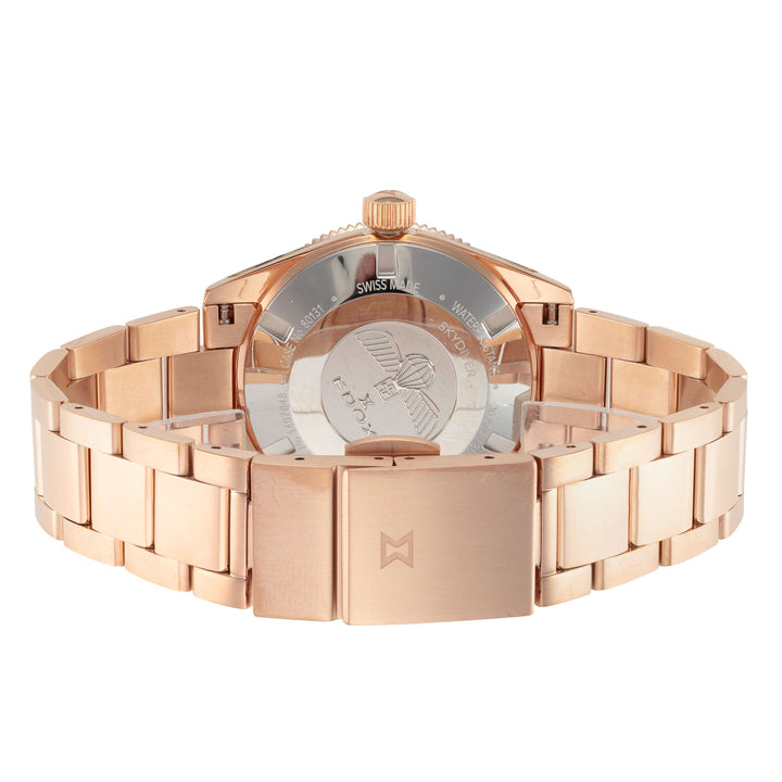 SkyDiver 38mm / Black / Rose Gold | Black Dial