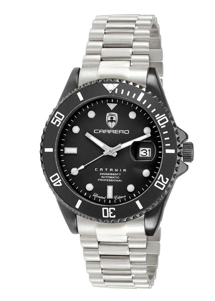Catania-PD Black Dial / Steel Bracelet Black Dial