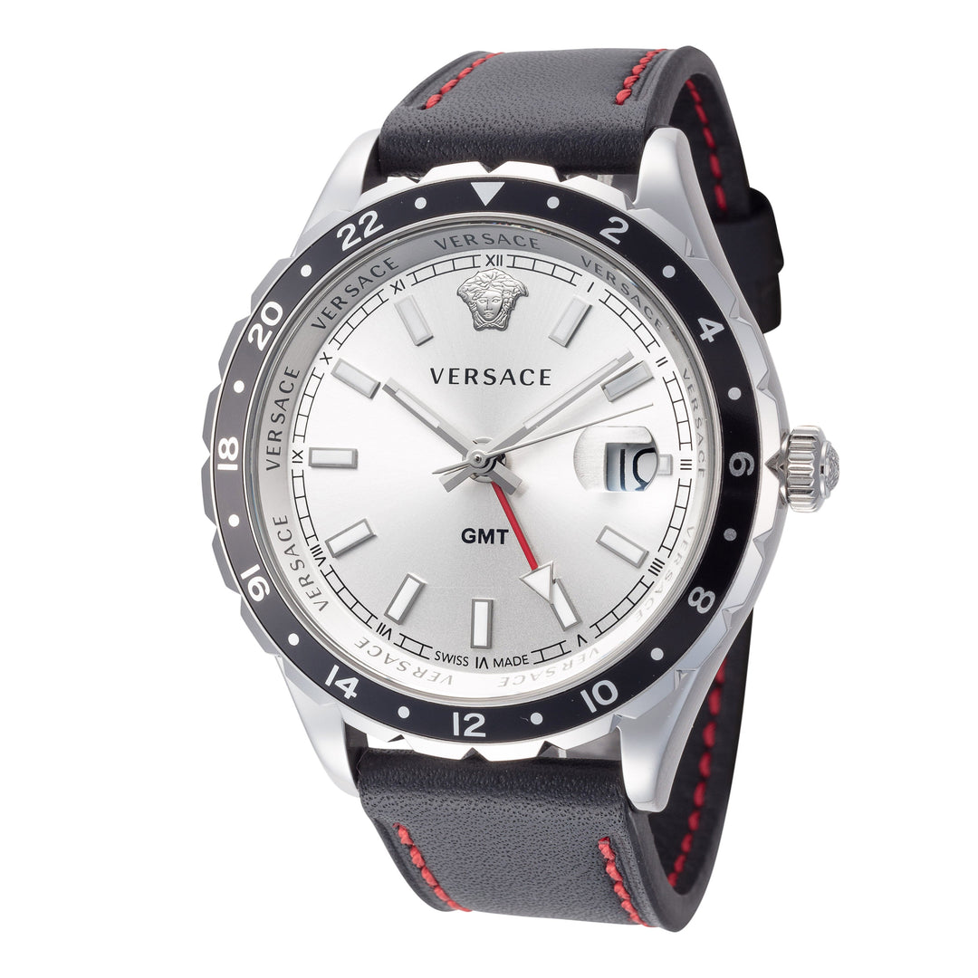 Hellenyium 42mm / Silver / Black | Silver Dial