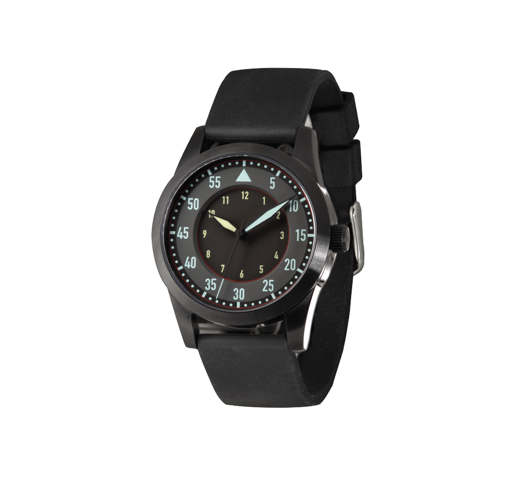 FLIEGER BLACKOUT SPORT 39MM | Black and Grey Dial
