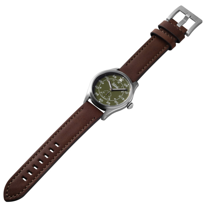 Heritage Aviator 2750 Series SS / Green / Brown | Green Dial