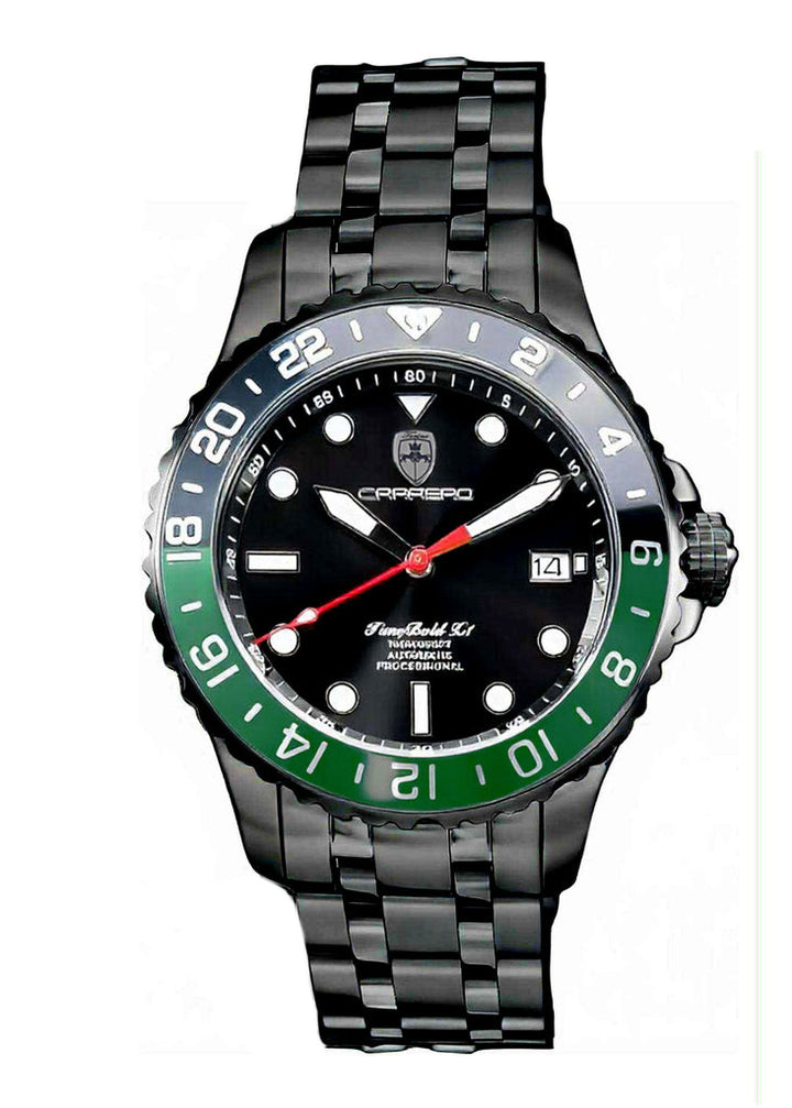 TIME BOLD- X3 GREEN/BLACK | Black Dial