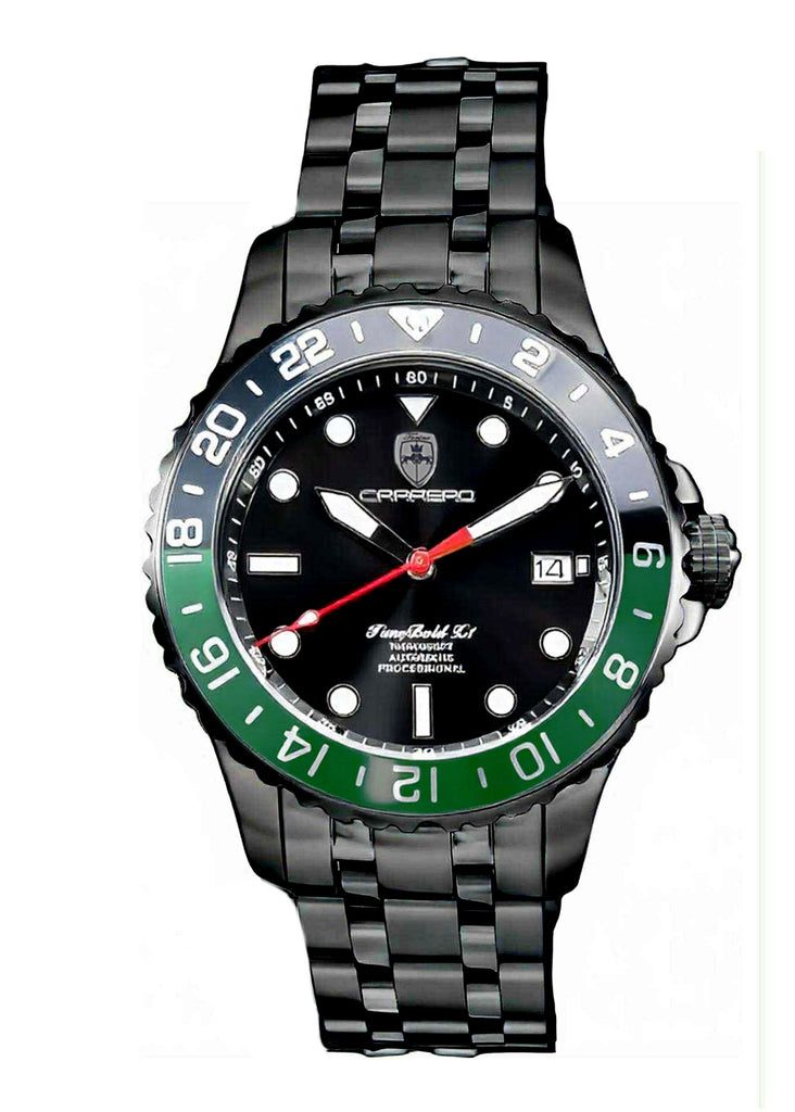 TIME BOLD- X2 BLACK/GREEN | Black Dial