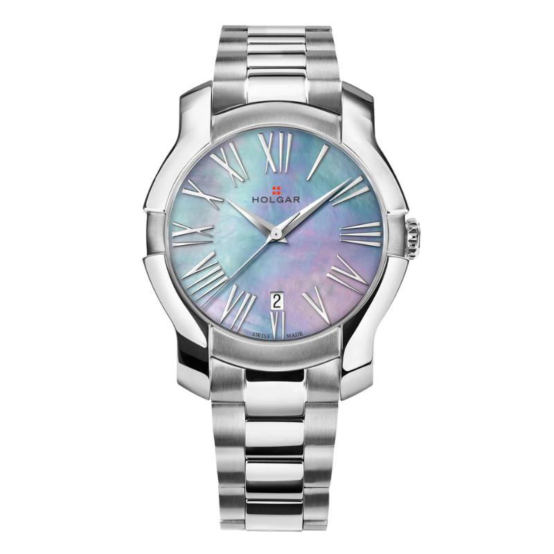 Women's Blue Mother of Pearl Dial, Stainless Steel Case and Bracelet | Mother of