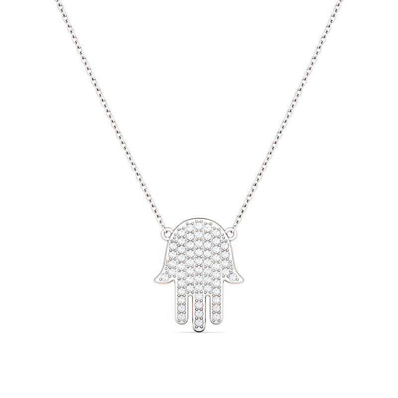 Hamsa Diamond Necklace