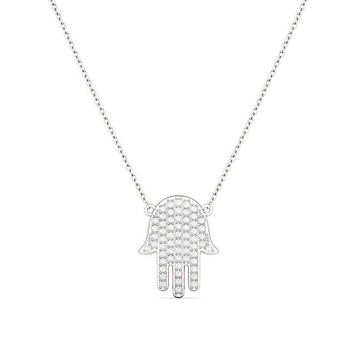 Hamsa Diamond Necklace