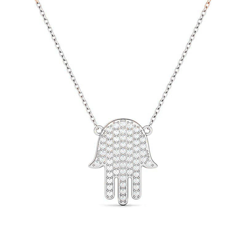 Hamsa Diamond Necklace