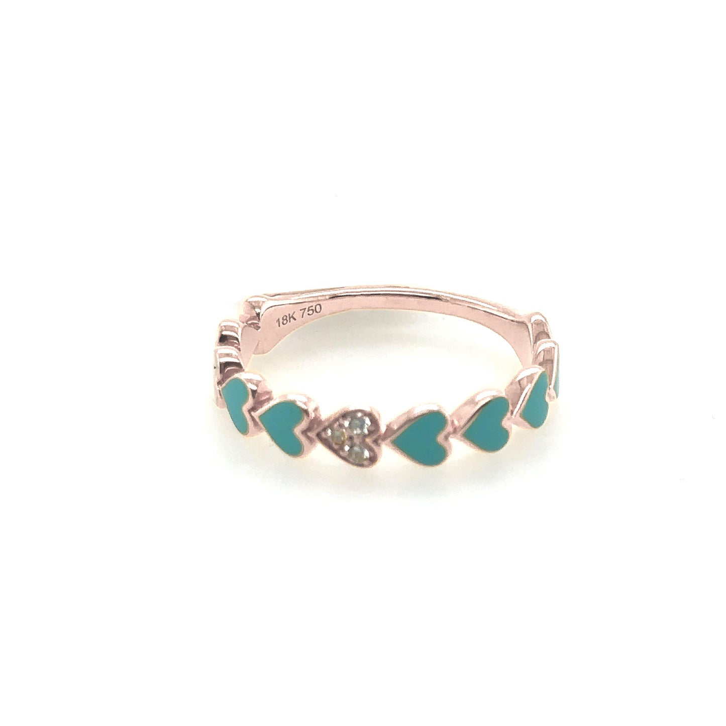 Heart & Enamel Ring