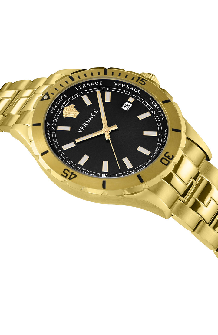 Hellenyium 42mm / Black / Gold Black Dial