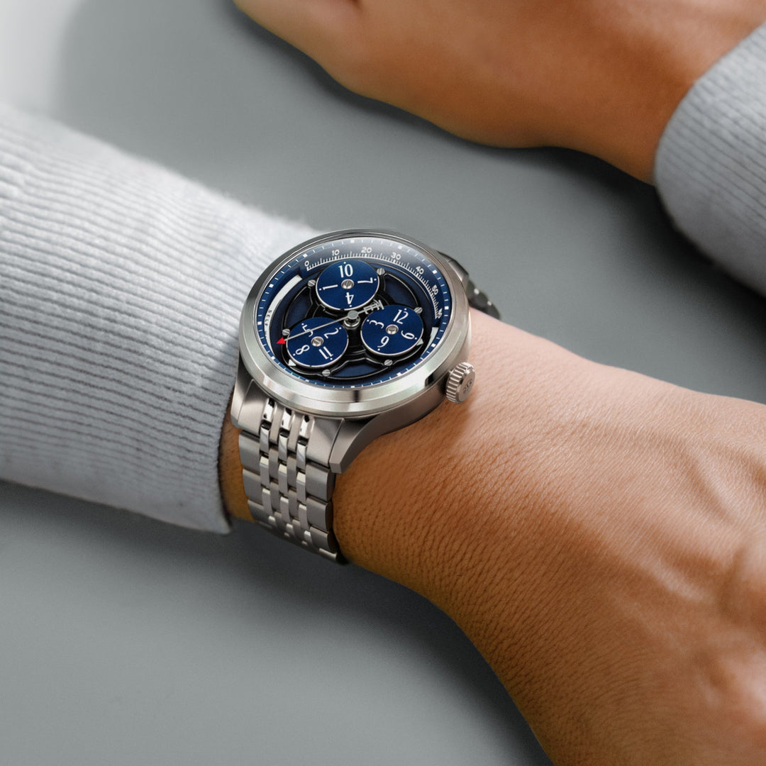 Engineer Hexham Trisect Automatic Limited Edition Blue / Stainless Steel | Blue 