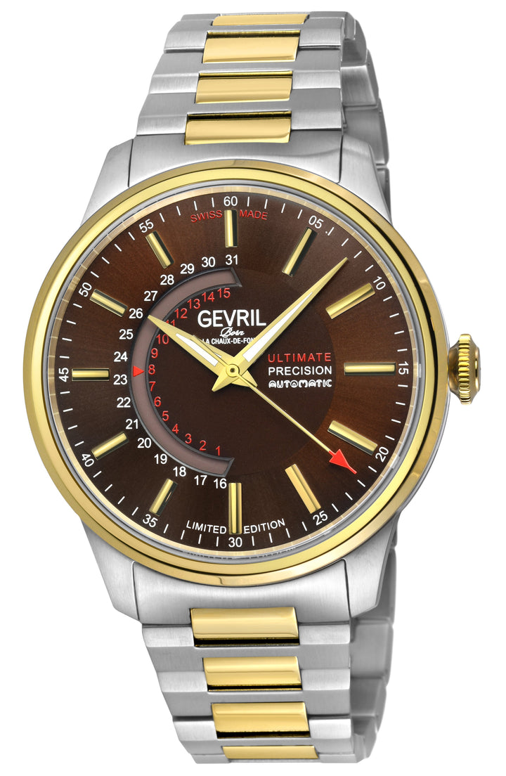 Guggenheim Sellita SW 220 Custom date wheel, SS Case, Brown dial, SS Bracelet | 