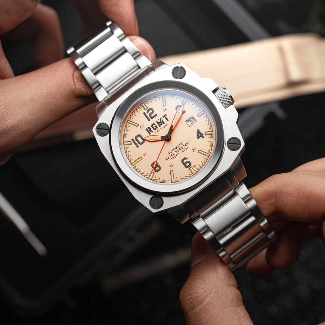 Altimeter Tritium Automatic Cream /Stainless Steel Cream Dial
