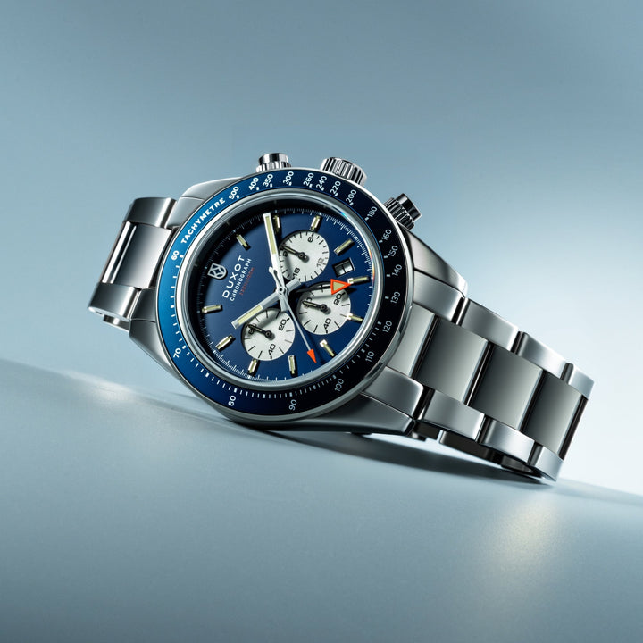 Vitesse Dual Time Chronograph Blue / Stainless Steel Blue Dial
