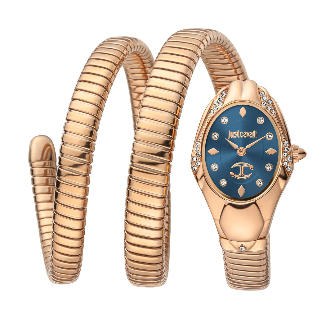 Just Cavalli 22mm / Rose Gold / Dark Blue | Dark Blue Dial