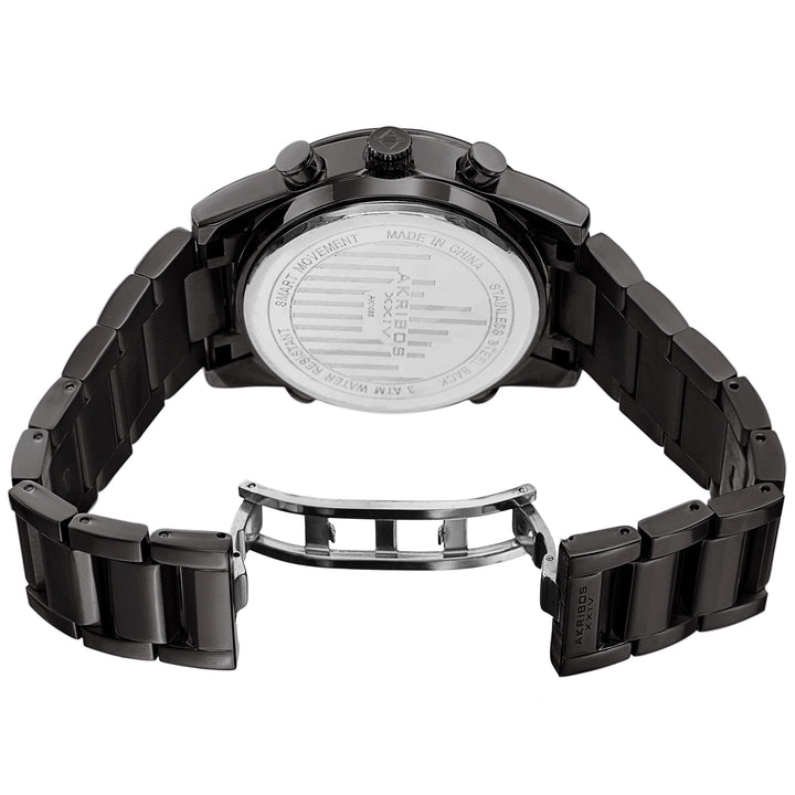 AK1095BK-Sport Black/Stainless Steel | Black Dial