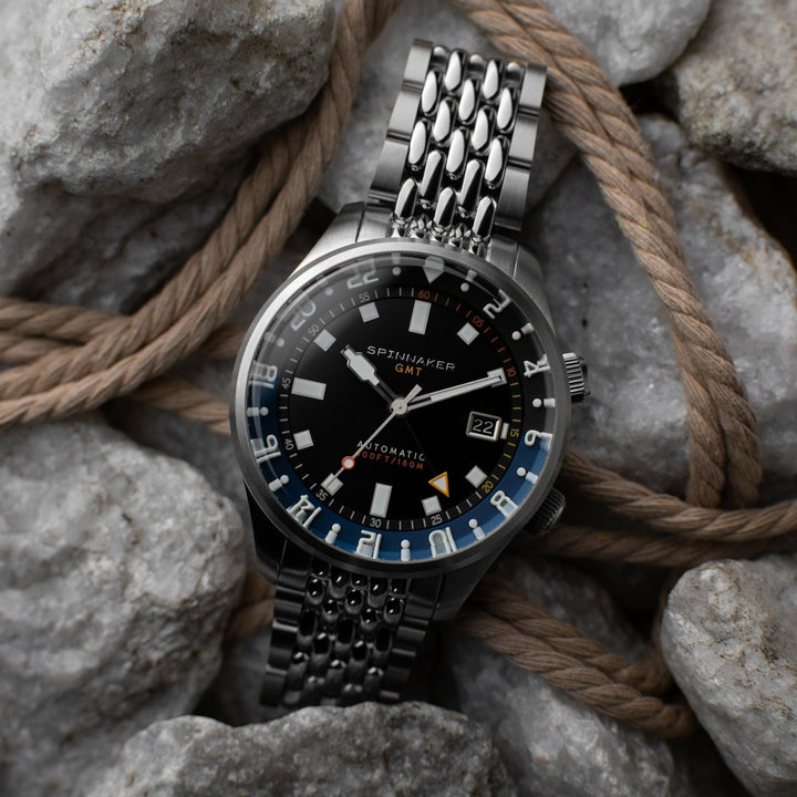 Bradner GMT Automatic Black / Stainless Steel Black Dial
