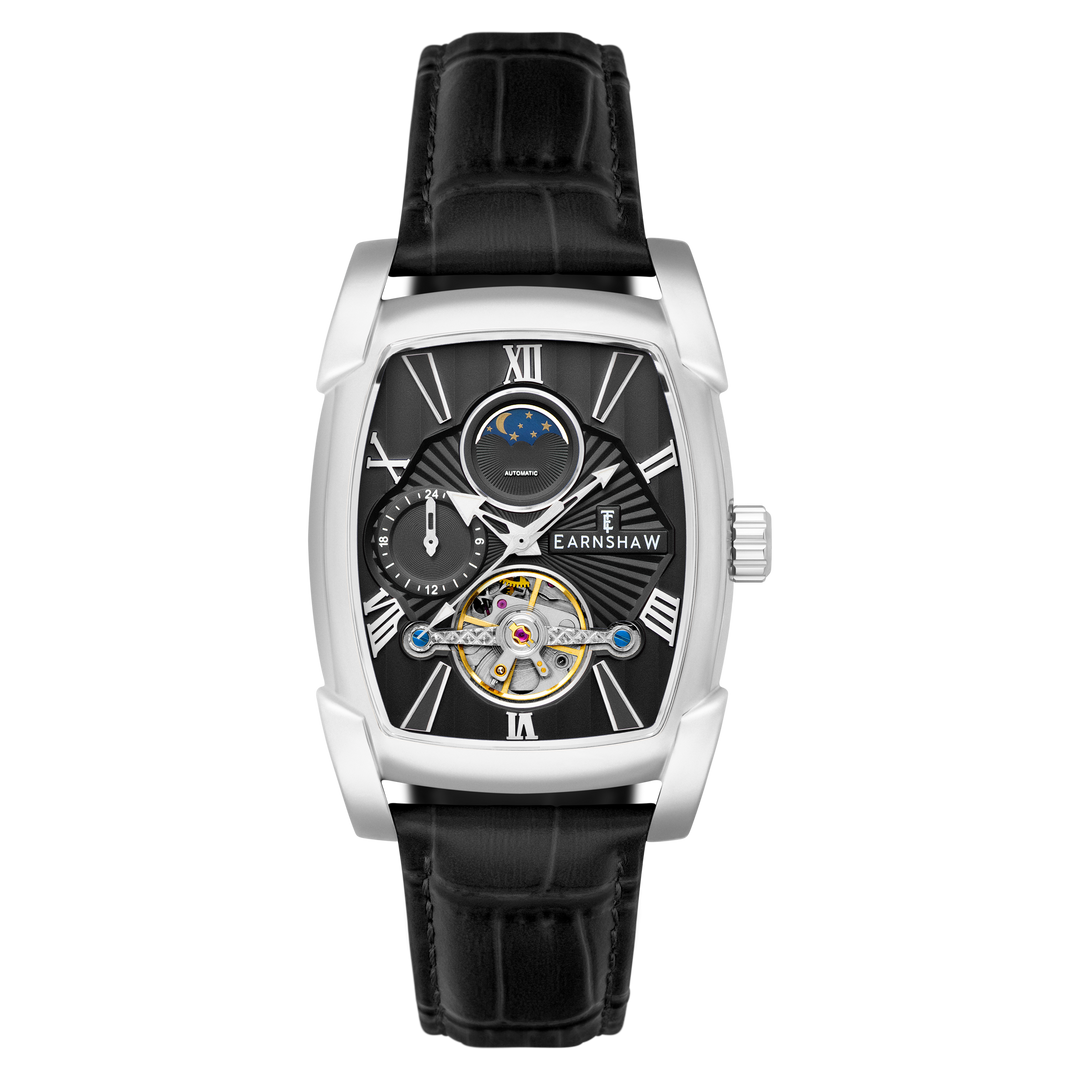 Heritage Kensington Multifunction Automatic Black / Black Leather | Black Dial