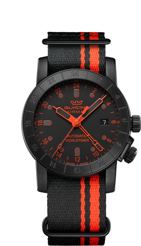 Airman Contemporary GMT 42 mm / Black / Black Black Dial