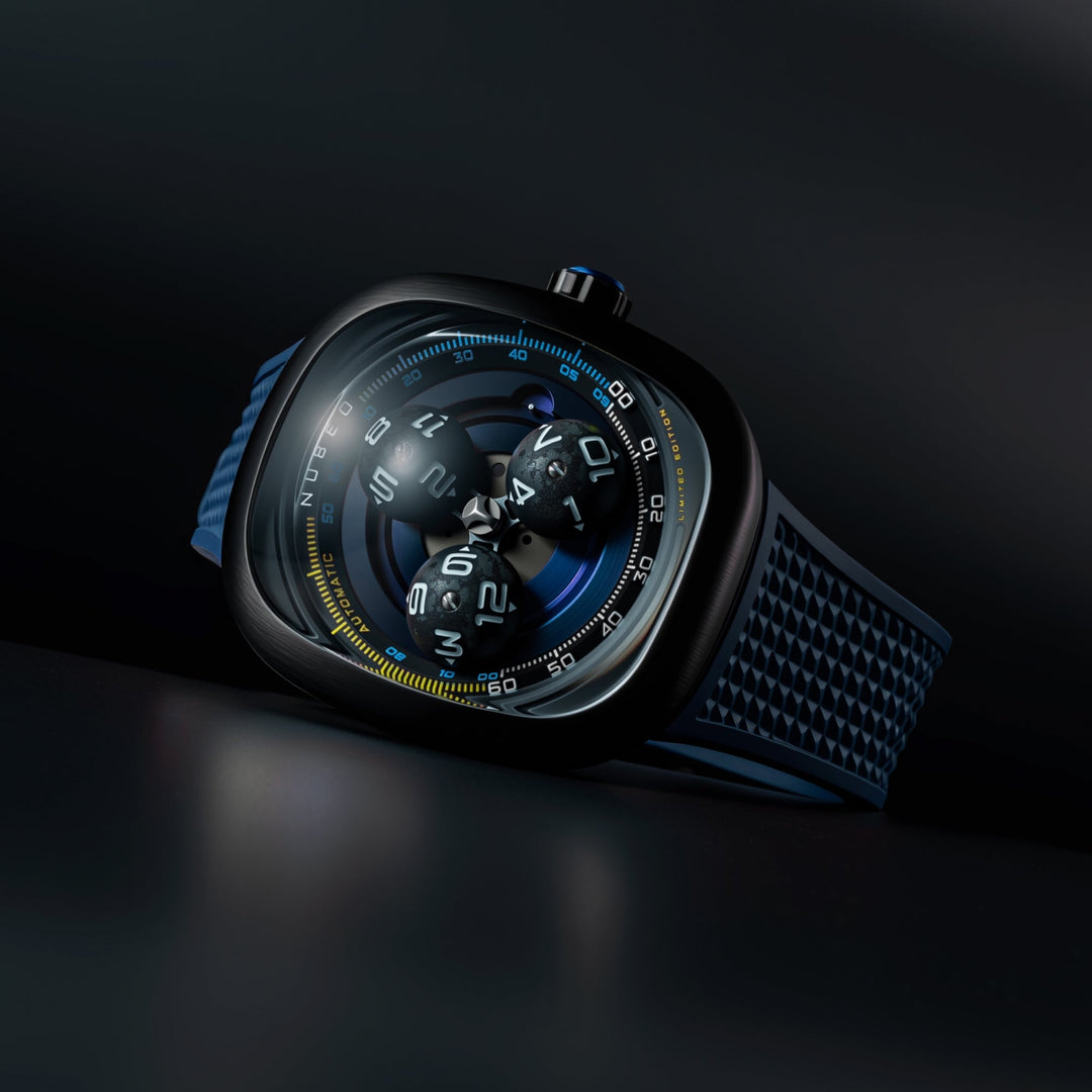 Tri-star Orbit Automatic Limited Edition Blue / Rubber | Blue Dial