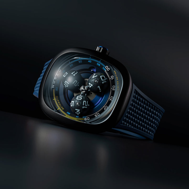 Tri-star Orbit Automatic Limited Edition Blue / Rubber | Blue Dial