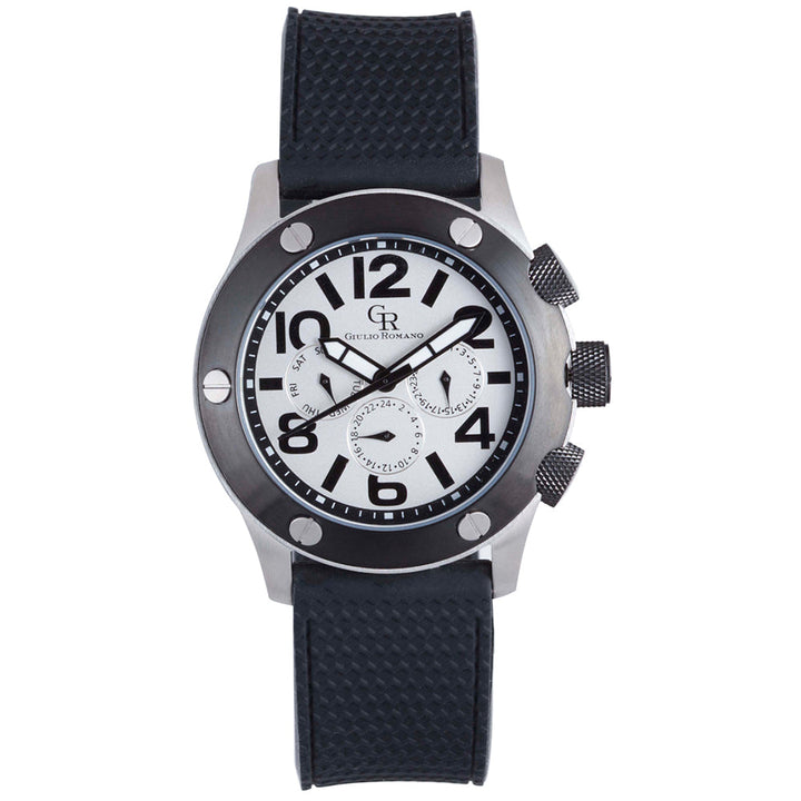 Men's Piemonte Luminous Dual-Time Day-Date Watch | Silver Dial