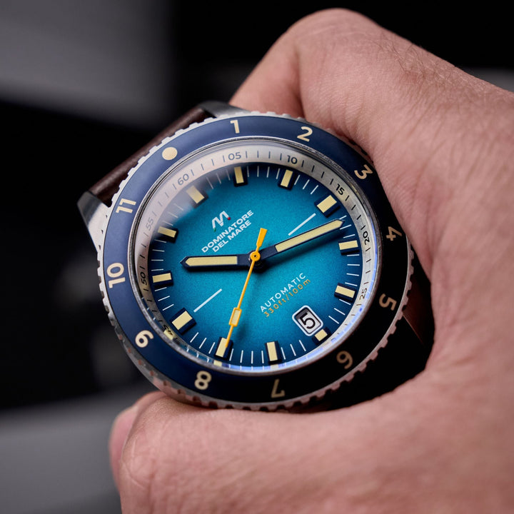 Tropea Automatic Blue / Brown Leather | Blue Dial