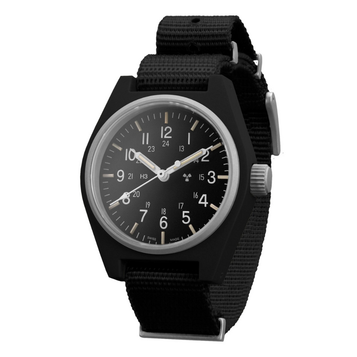 General Purpose Quartz Black US Gov/Def Std Matte Black Dial