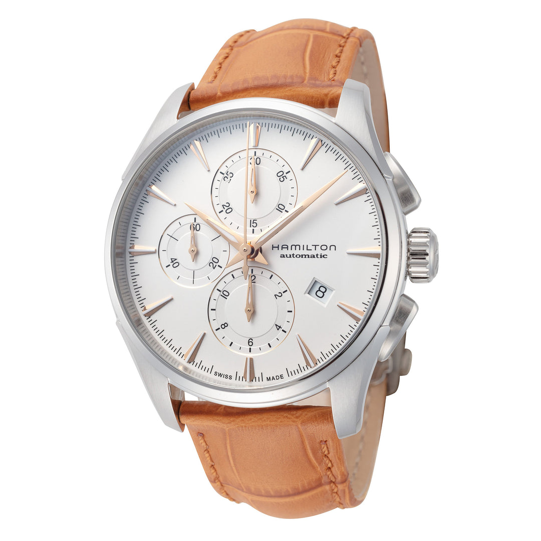 JAZZMASTER 42mm / Silver / Brown Silver Dial