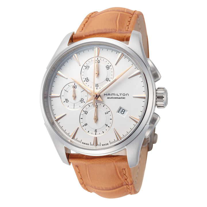 JAZZMASTER 42mm / Silver / Brown Silver Dial