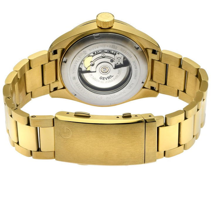 Yorkville Gevril Men's Yorkville Blue Dial Sellita SW200 Swiss Automatic Unidire
