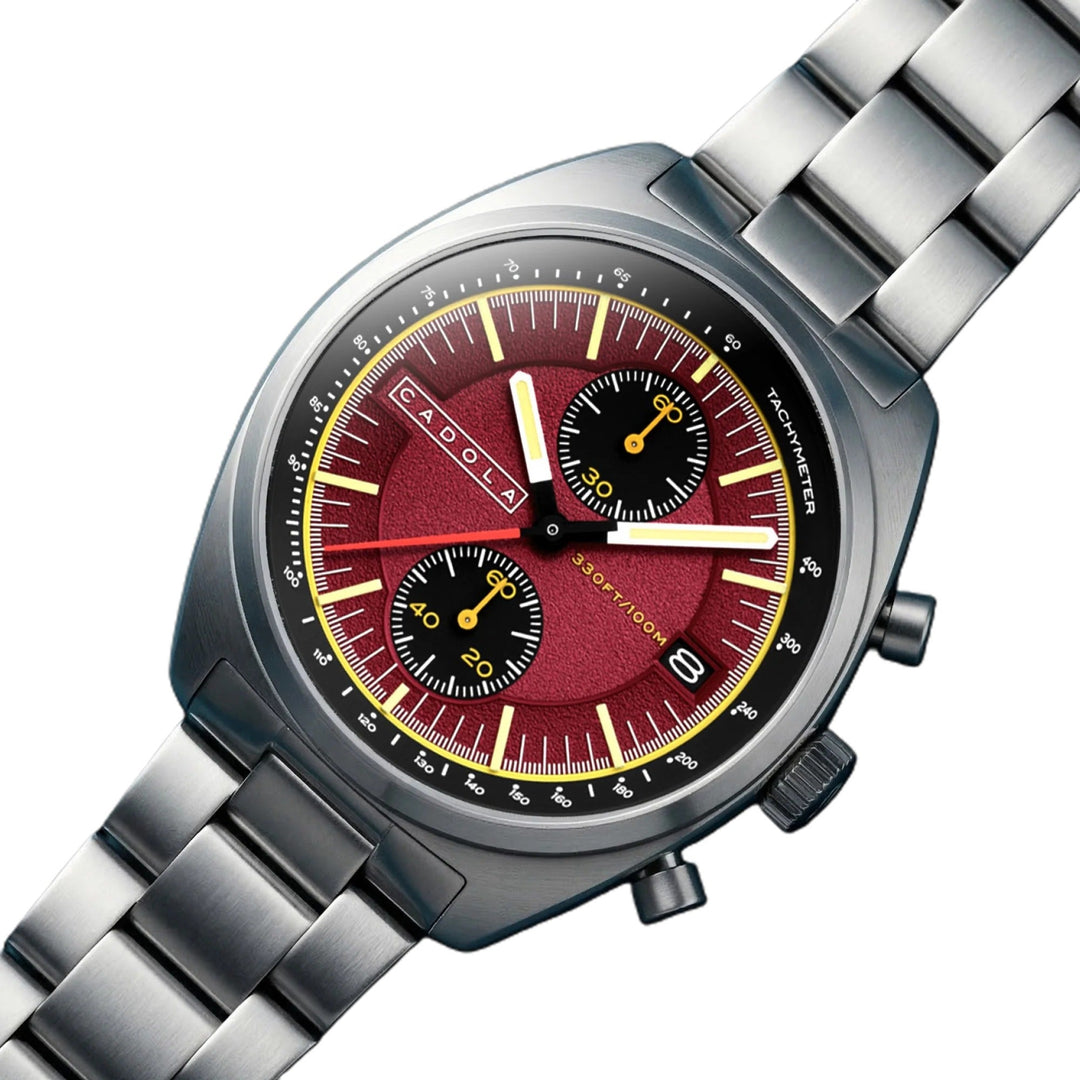 Slipstream Rouge Pocket / Silver Stainless Steel Bracelet Red Dial