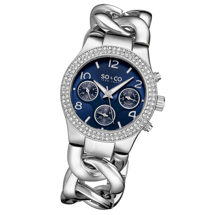 Chelsea- 5013a.6 Silver/Stainless Steel | Blue Dial