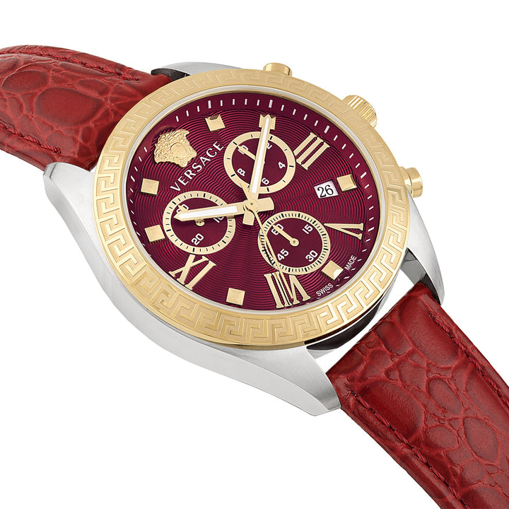 Greca Chrono 40mm / Red / Red | Red Dial