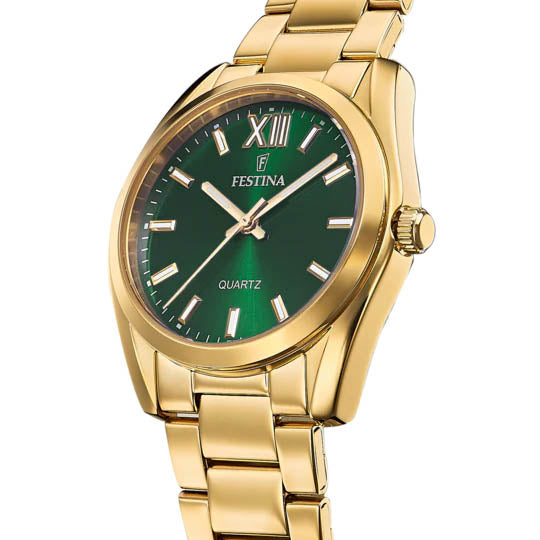 Boyfriend Collection Green / Stainless Steel Green Dial