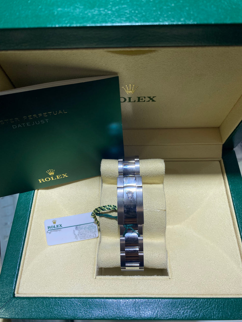 Rolex Datejust 41mm Blue Index Dial Smooth Bezel Oyster Band