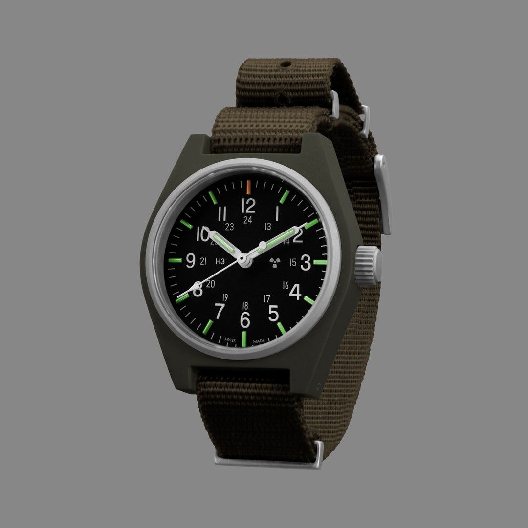 General Purpose Quartz Black Sterile/Def Std Matte Black Dial