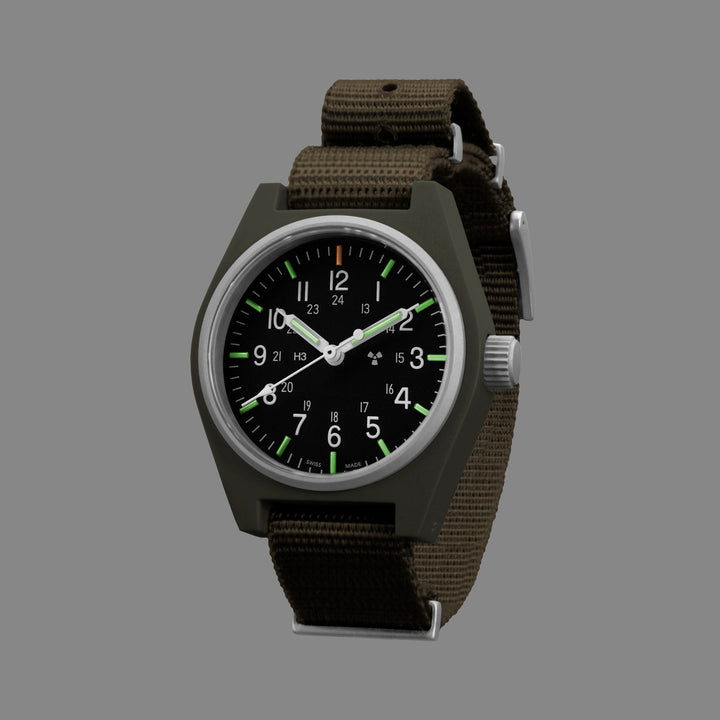 General Purpose Quartz Black Sterile/Def Std Matte Black Dial