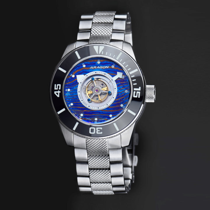 Divemaster Central Tourbillon Automatic 50mm - Heat Treated Damascus Dial