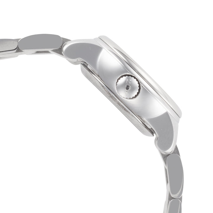 Baroncelli III 25mm / White Mother-of-Pearl / Silver | White Mother-of-Pearl Dia