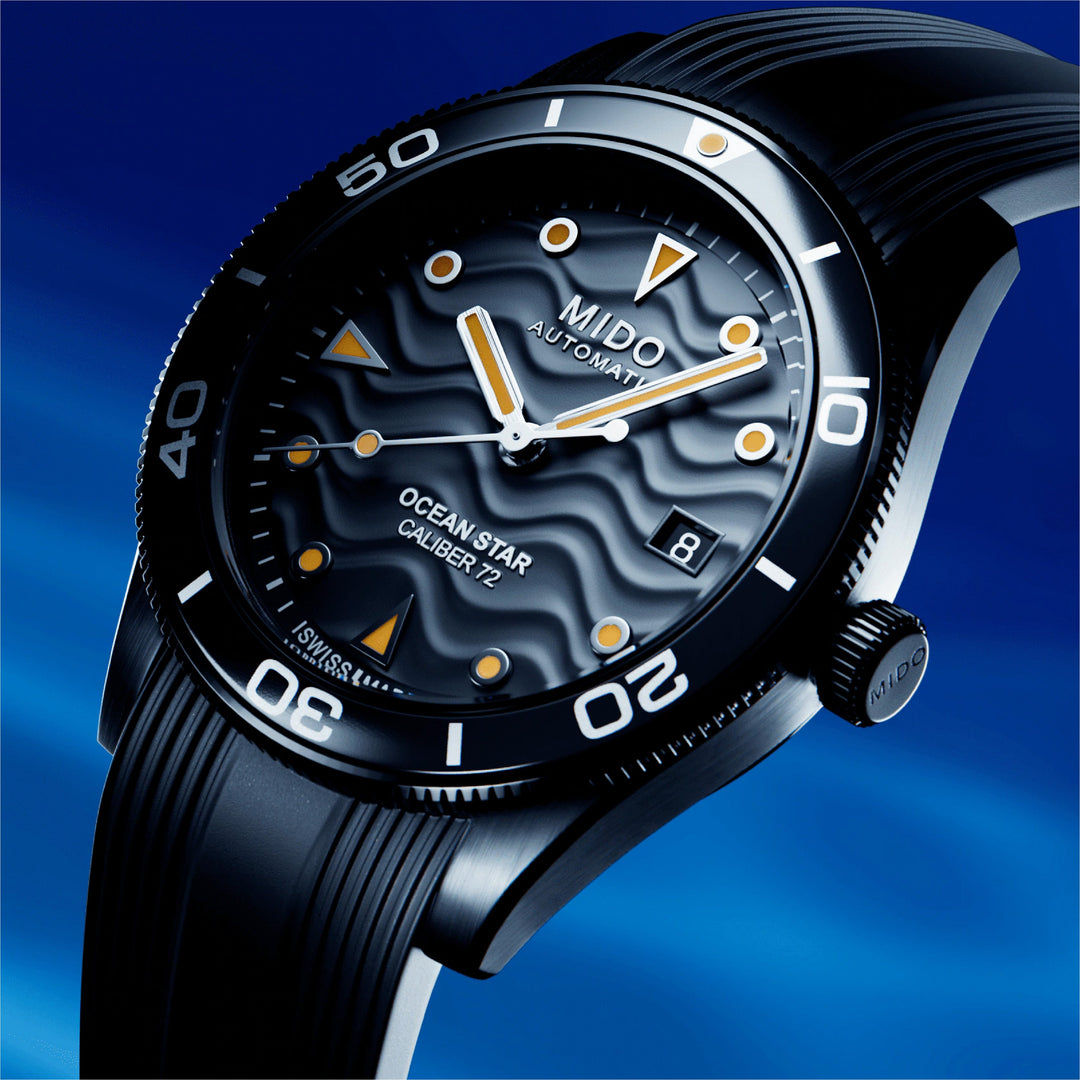 Ocean Star 39 Black / Rubber | Black Dial
