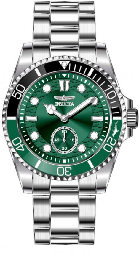 Pro Diver Men Green Dial / Stainless Steel Bracelet Green Dial