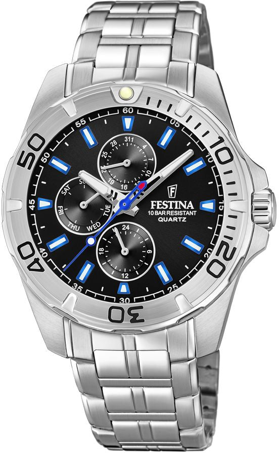 Multifunction Black / Stainless Steel | Black Dial