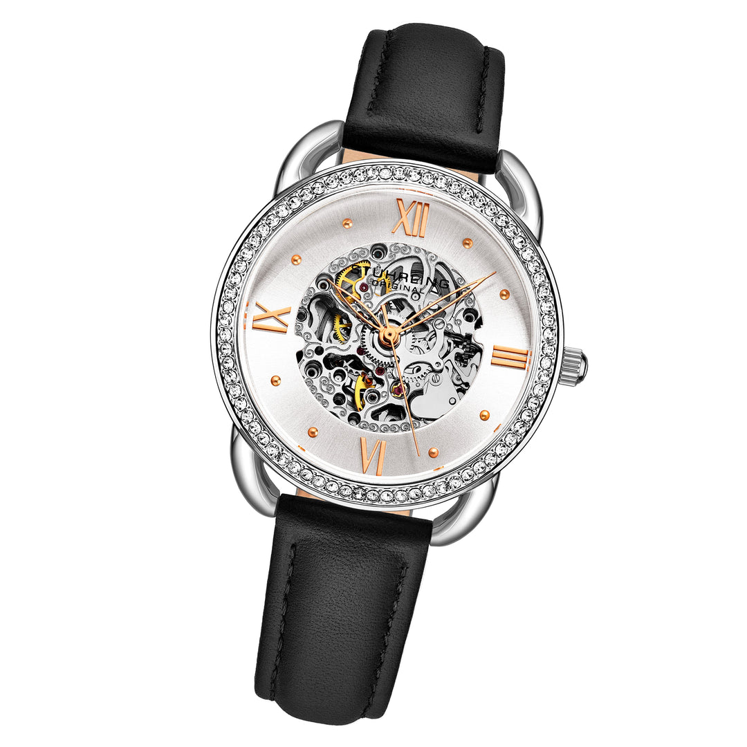 Legacy-3991.1 Black Leather | Silver Dial