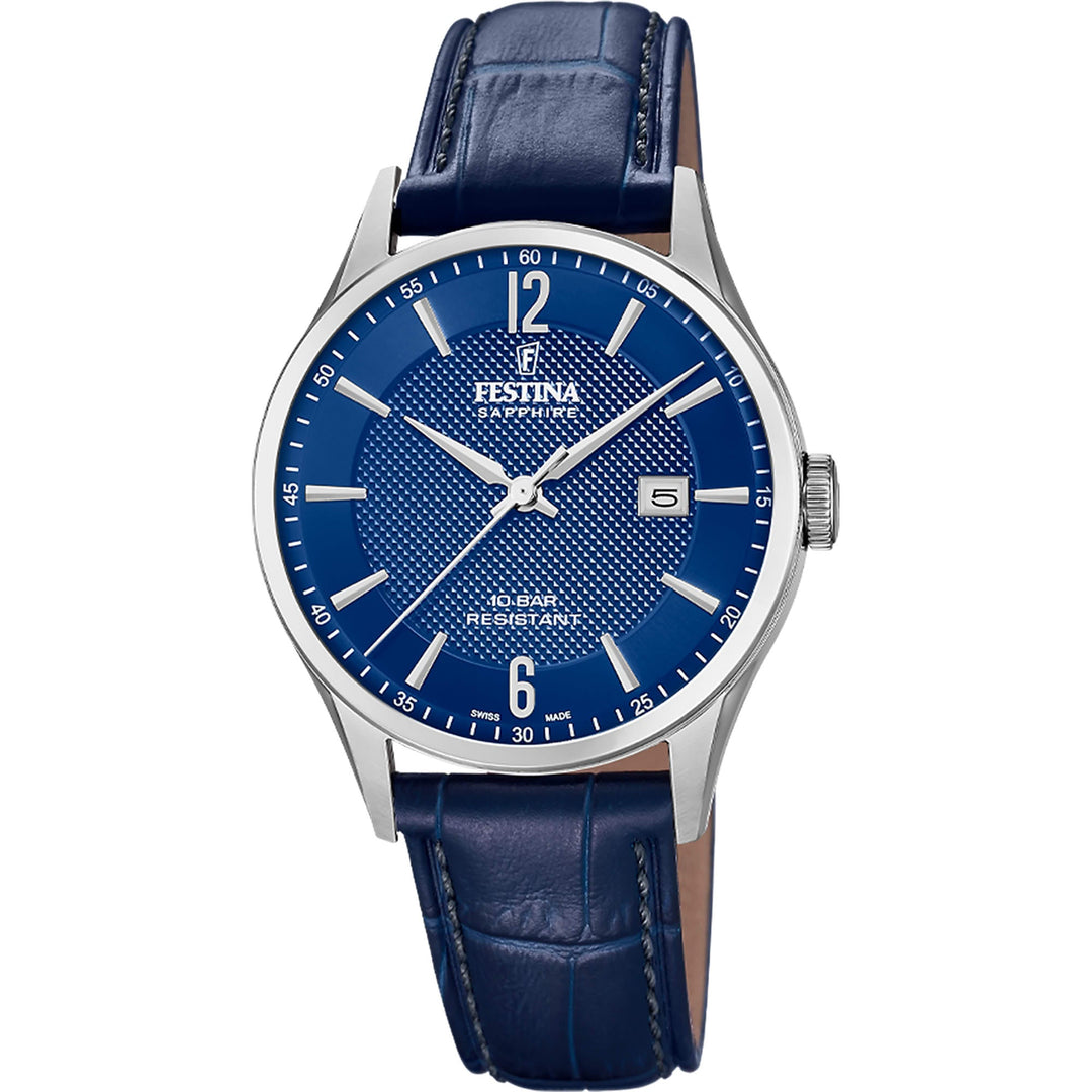 CLASSIC LEATHER Blue Dial