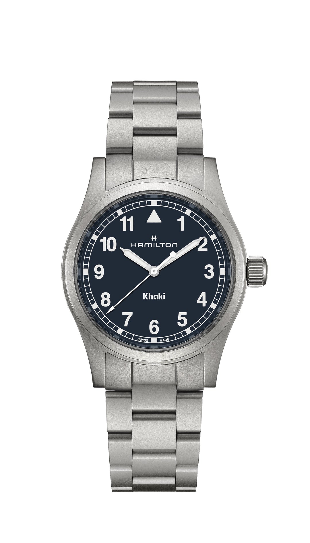 KHAKI FIELD QUARTZ Silver-tone