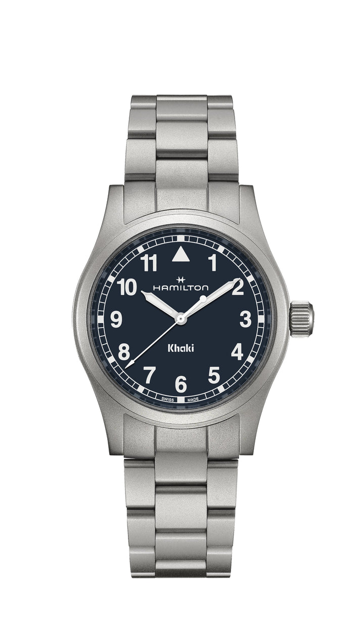 KHAKI FIELD QUARTZ Silver-tone