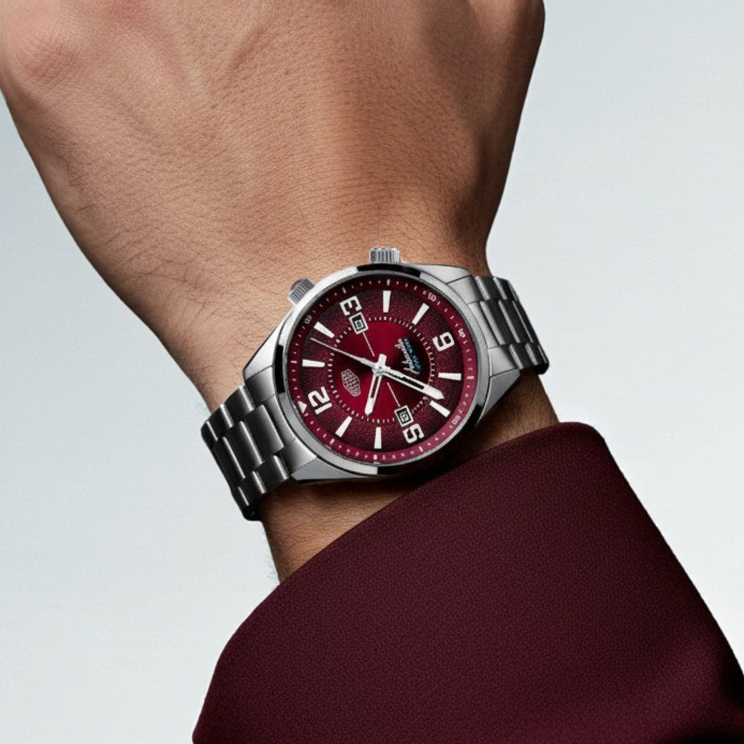 Ascensus Automatic Red / Stainless Steel | Red Dial
