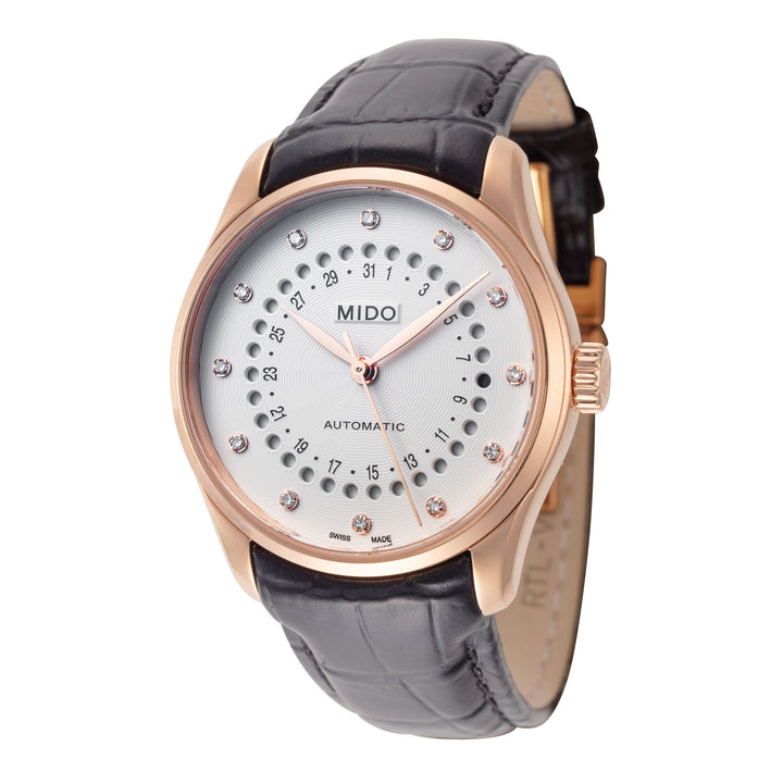 Belluna II 33mm / Silver / Black | Silver Dial